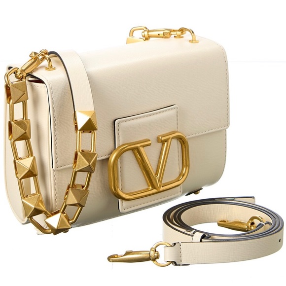 Valentino Handbags - Valentino Stud Sign Leather Shoulder Bag